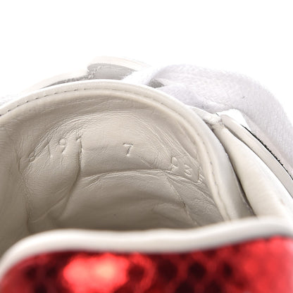 Gucci Calfskin Ayers Web UFO Dragon Embroidered Mens Ace Sneakers 7 White 11 of 17