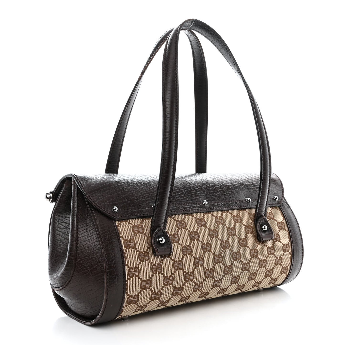 Monogram Bamboo Bullet Bag Dark Brown