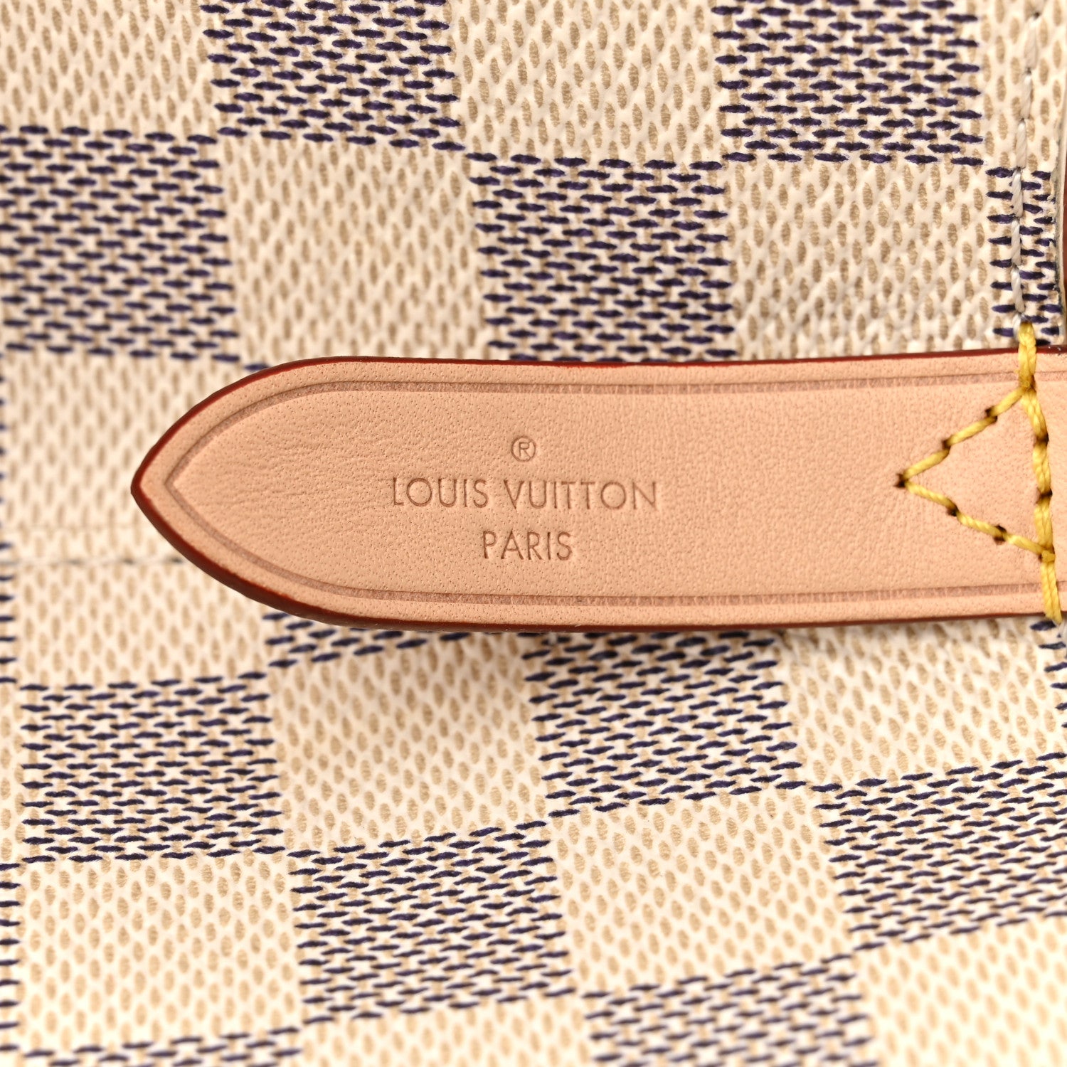 Louis Vuitton Damier Azur Braided Neonoe MM Peach Cream 6 of 12