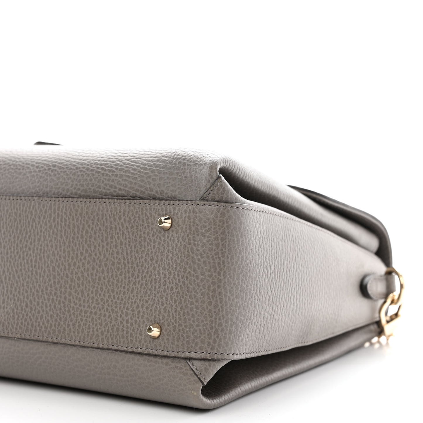 Dollar Calfskin Medium Interlocking G Top Handle Shoulder Bag Loess