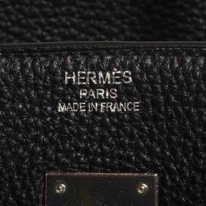Hermes Taurillon Clemence Birkin 35 Black 22 of 23