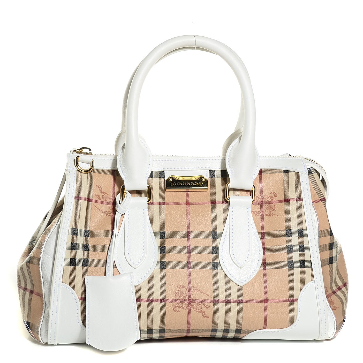 Burberry Haymarket Check Small Gladstone White 1 of 10