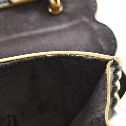 Fendi Vitello Liberty Scalloped Studded Kan I Shoulder Bag Black 13 of 13