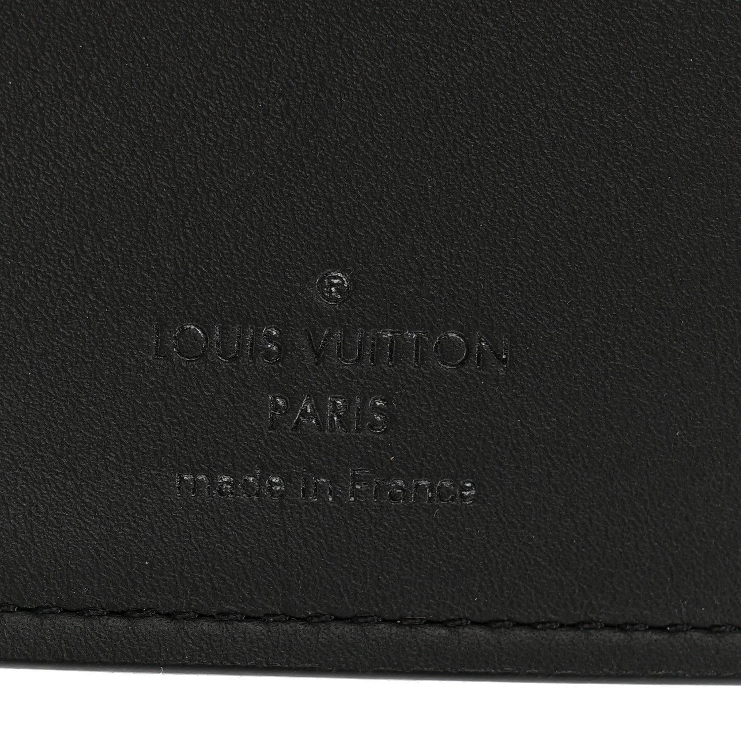 Louis Vuitton Calfskin Monogram Shadow Multiple Wallet Black 6 of 7