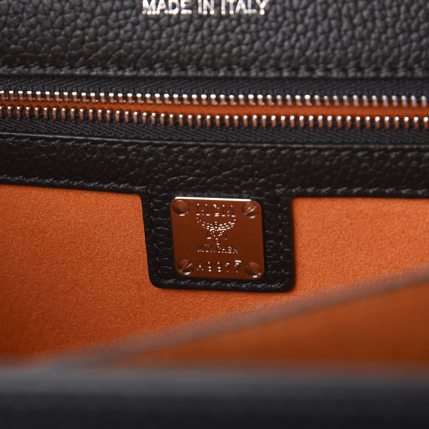 Grained Calfskin Medium Patricia Park Avenue Satchel Black