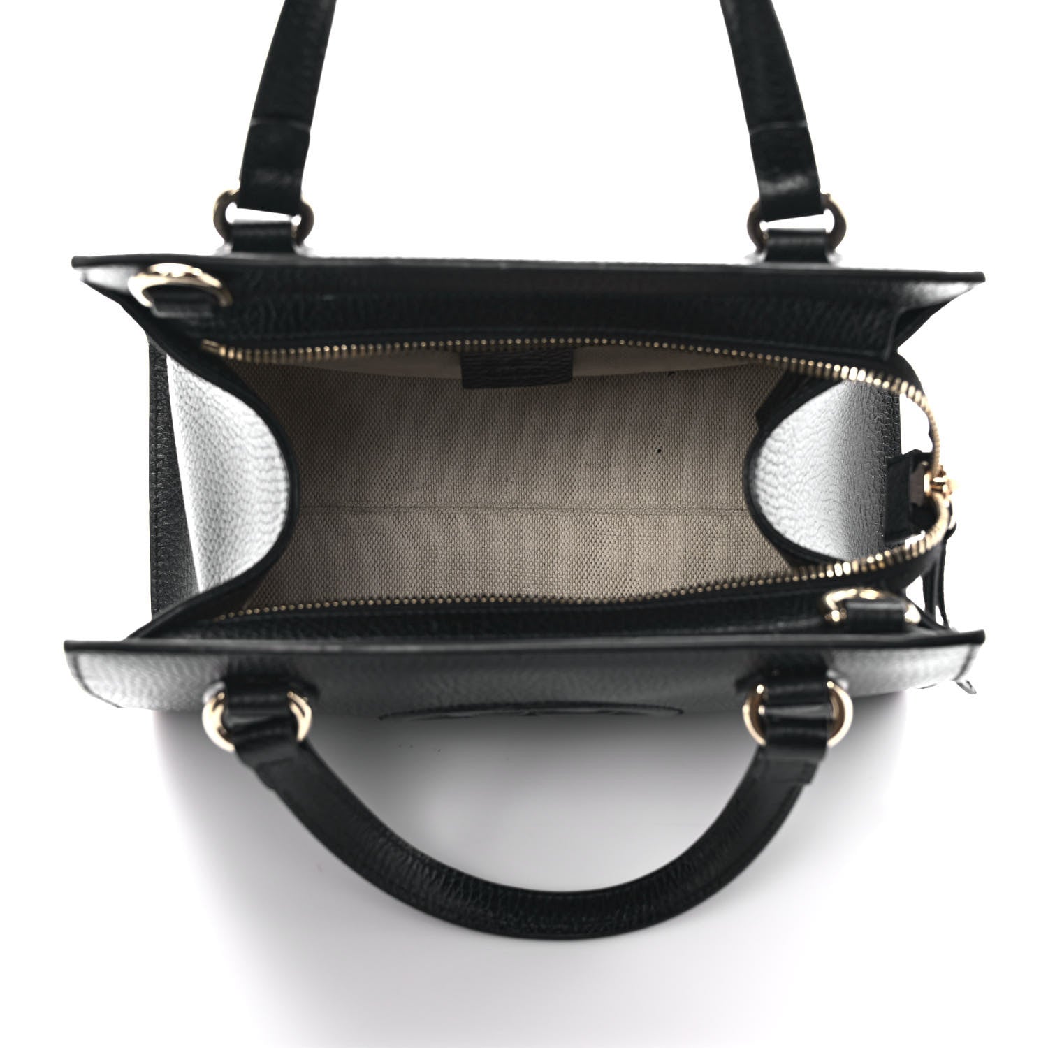 Gucci Dollar Calfskin Medium Soho Top Handle Satchel Black 4 of 10