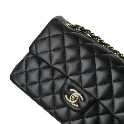 Chanel Lambskin Quilted Small Double Flap Black 10 of 14
