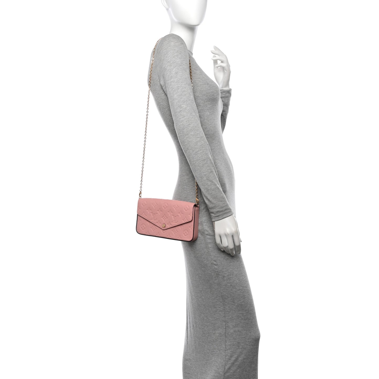 Empreinte Pochette Felicie Chain Wallet Rose Poudre