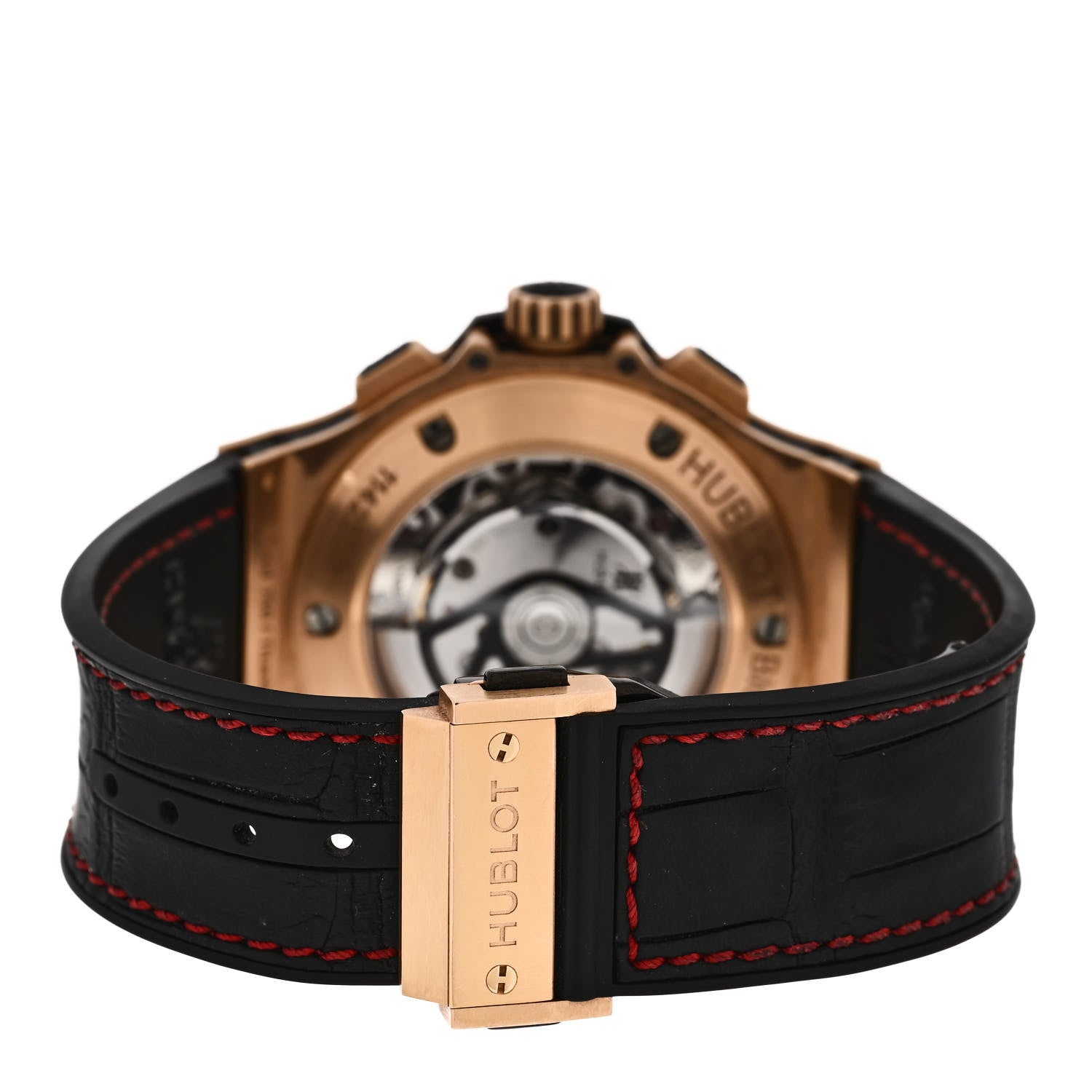 Hublot 18K Rose Gold Alligator 44mm Big Bang Automatic Watch Black 301.PX.1180.RX 3 of 4