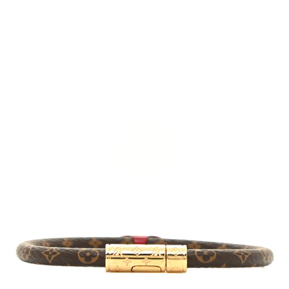 Louis Vuitton Monogram Confidential Bracelet size 19 Red 3 of 5