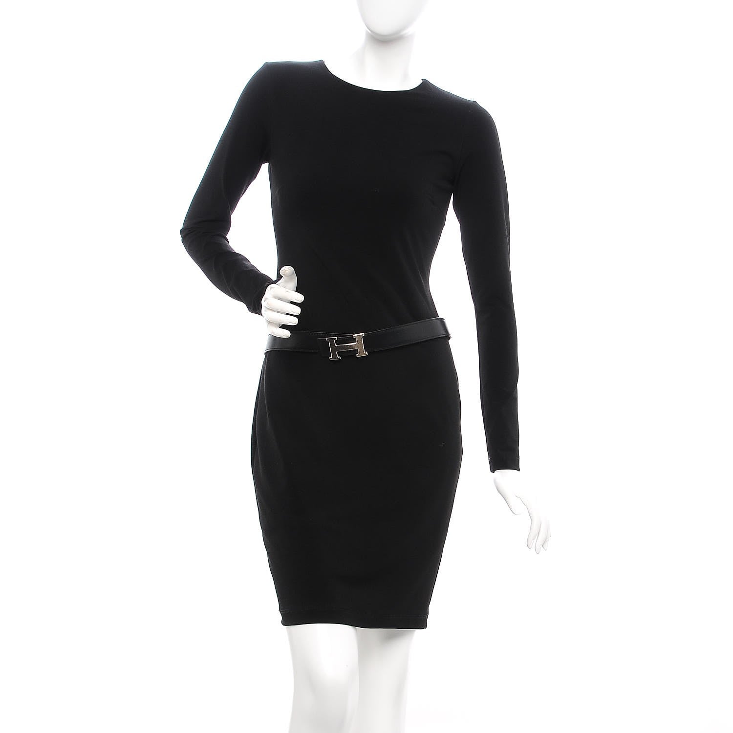 Hermes Box Barenia 32mm H Belt 95 Black Fauve 3 of 11
