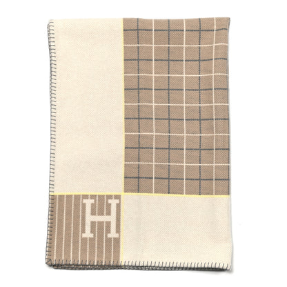 Hermes Wool Cashmere Avalon Passe-Passe Blanket Naturel 1 of 3