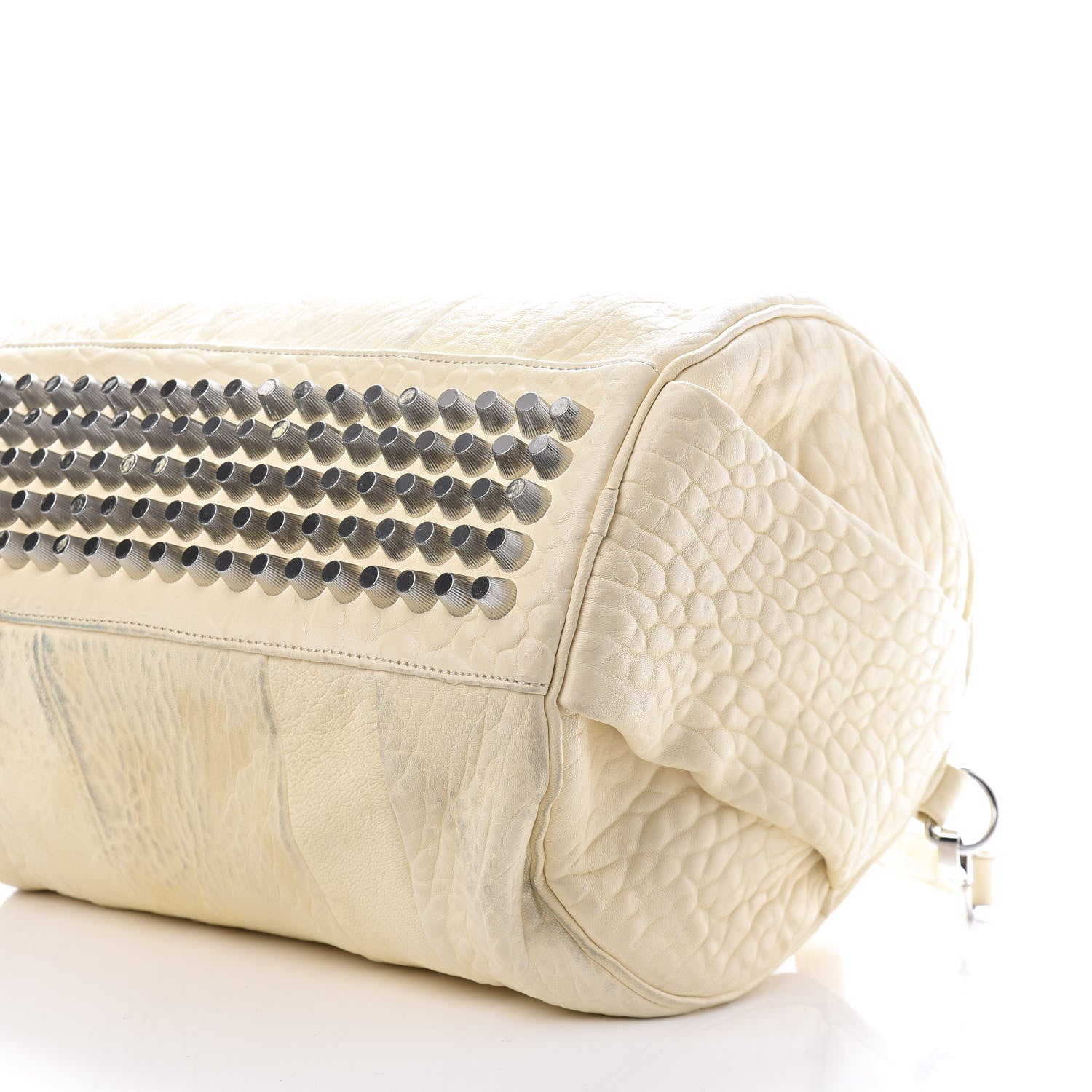 Alexander Wang Pebbled Lambskin Rocco Bone Silver Hardware 7 of 15