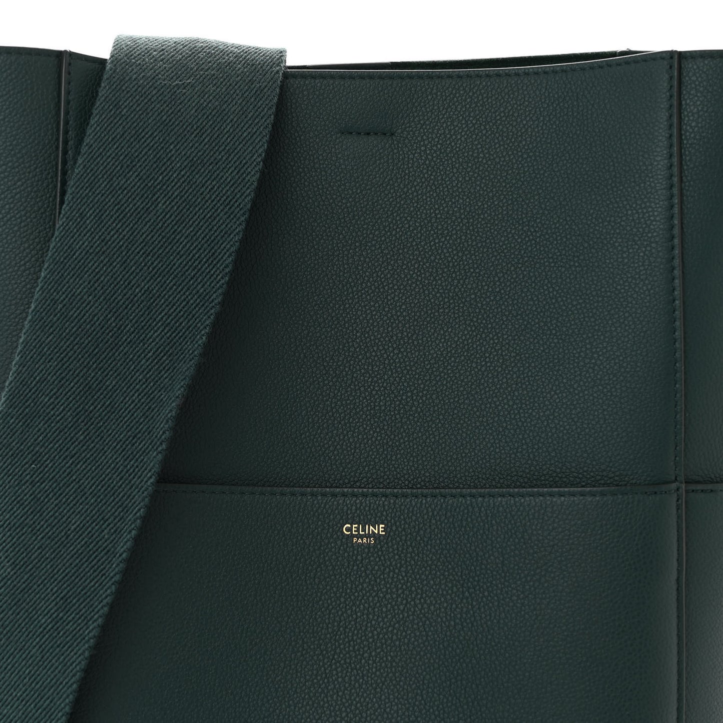 Soft Grained Calfskin Sangle Bucket Bag Amazone