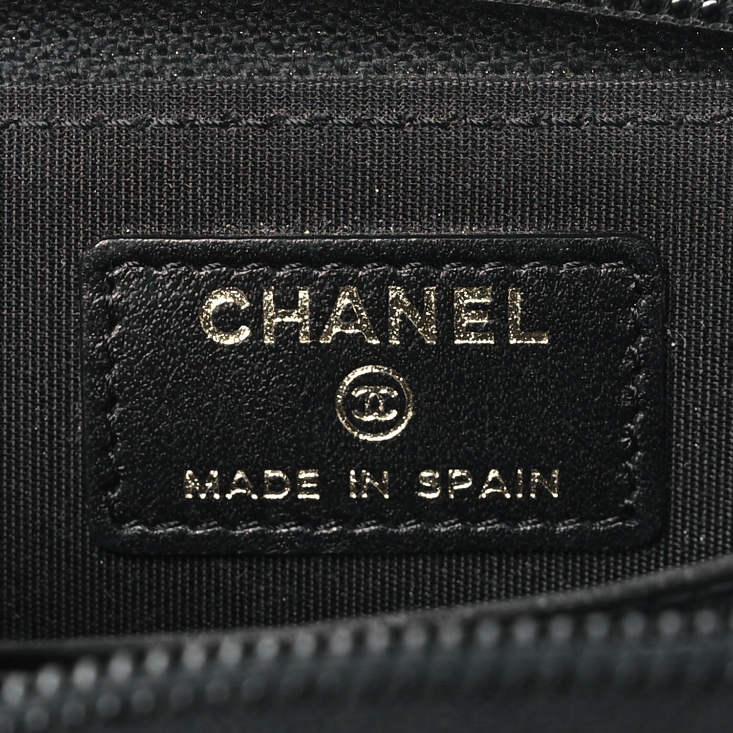 Chanel Caviar Quilted Boy Zip Around Coin Purse Wallet Black 6 of 8