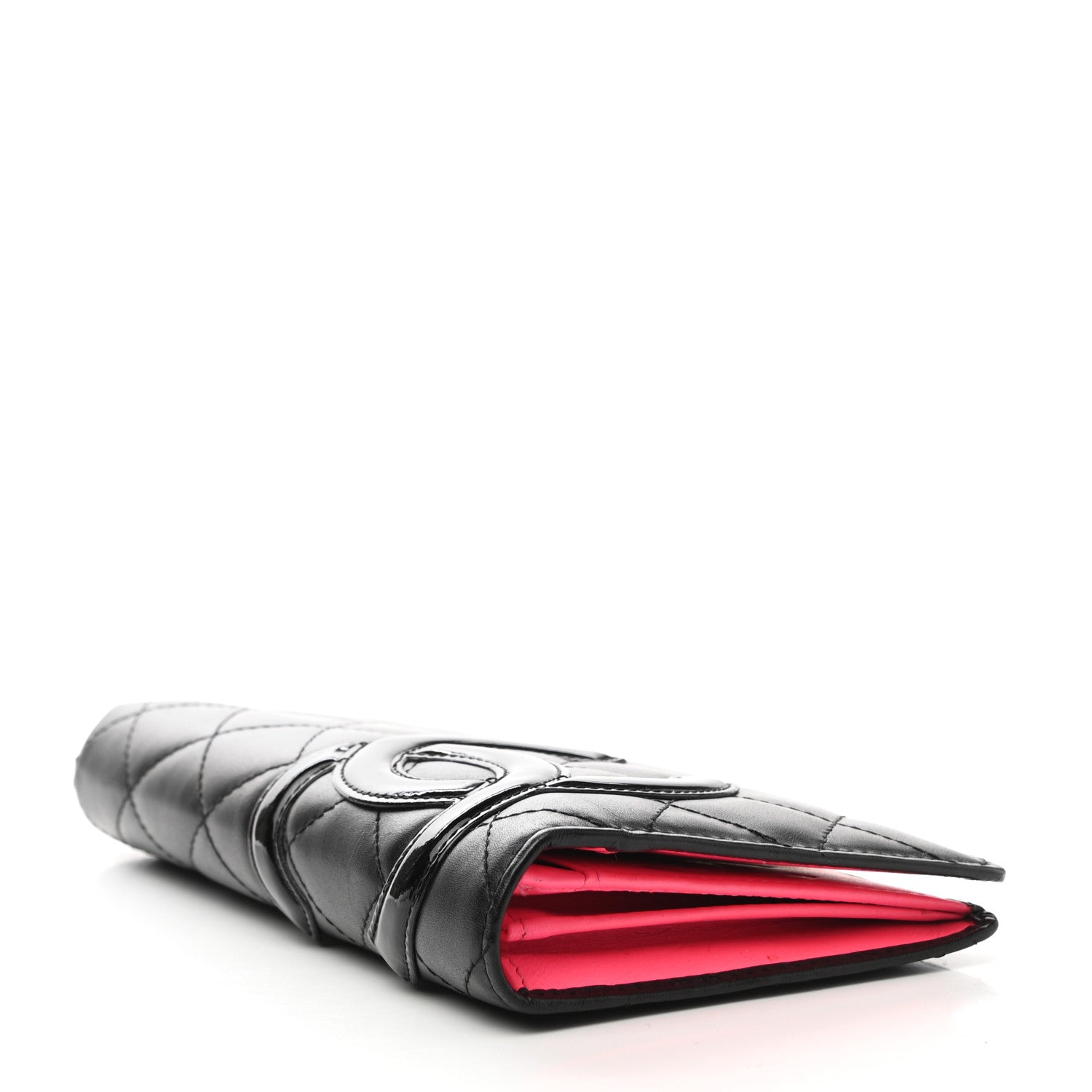 Chanel Calfskin Quilted Cambon Yen Wallet Black 4 of 12