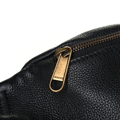 Gucci Grained Calfskin Logo Belt Bag Black 5 of 5