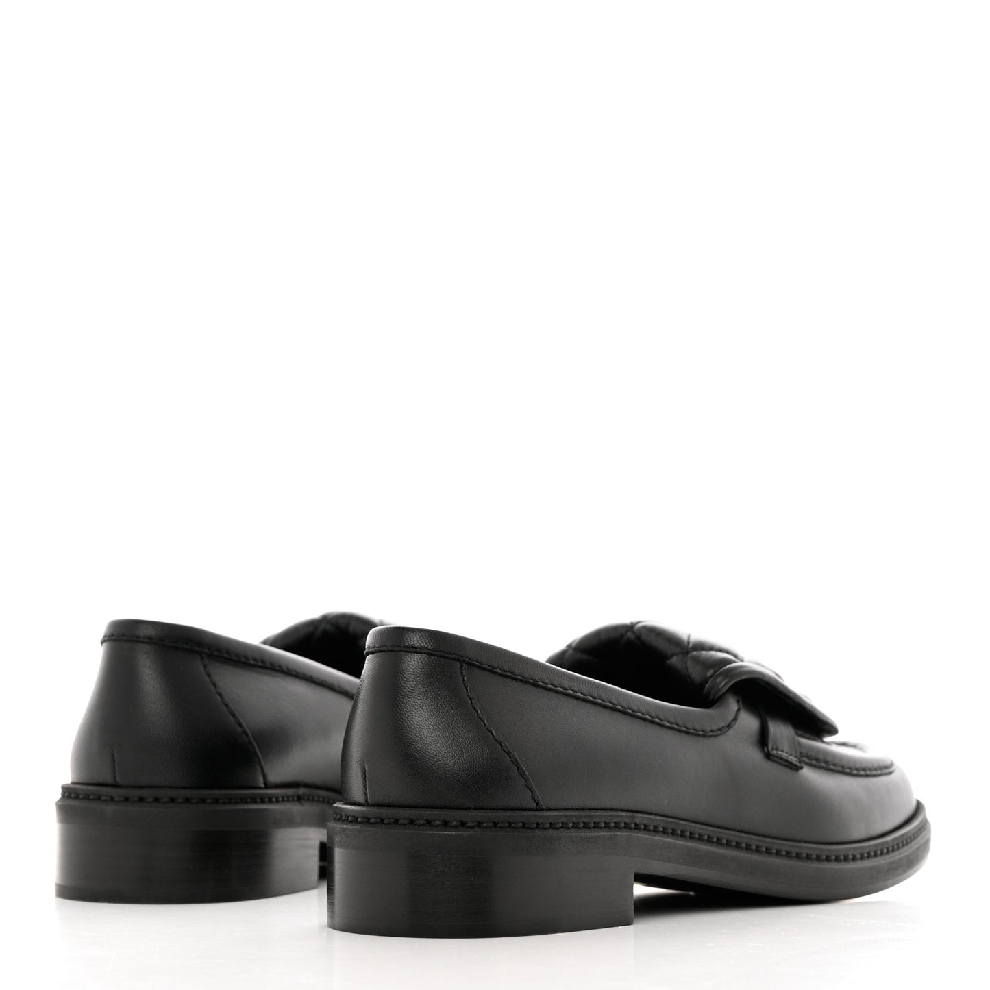 Lambskin Quilted CC Turnlock Loafers 39 Black