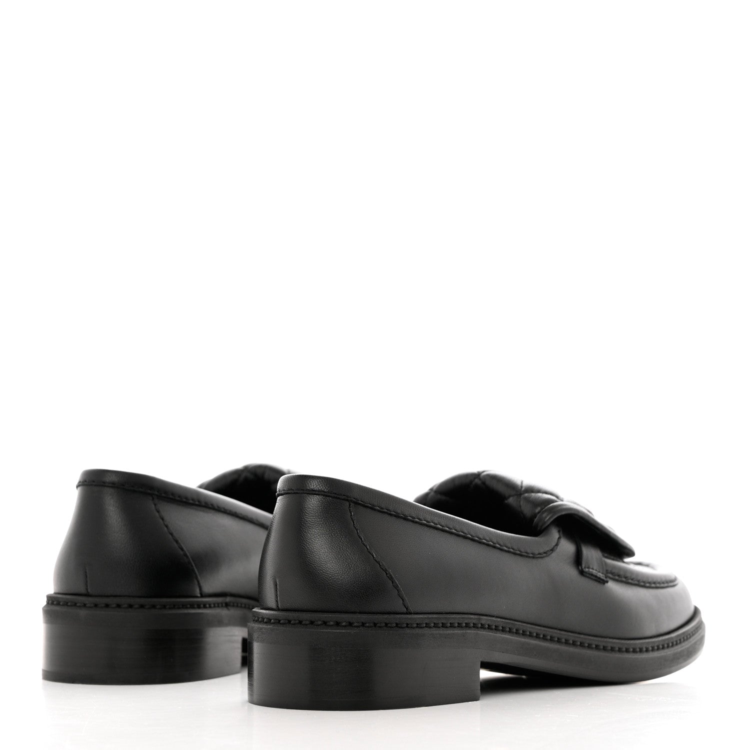 Chanel Lambskin Quilted CC Turnlock Loafers 39 Black 4 of 9