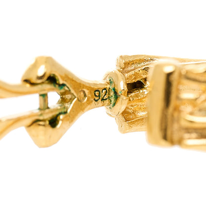 Saint Laurent Metal Opyum Clip On Drop Earrings Gold 4 of 4