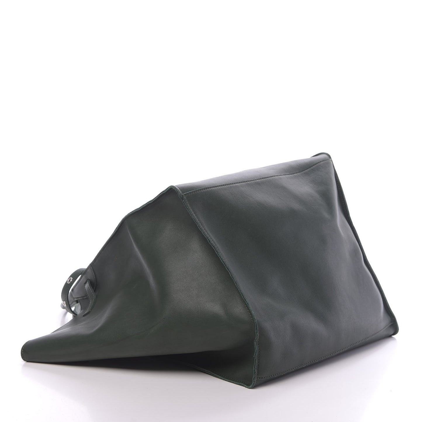 Smooth Calfskin Medium Big Bag Dark Green