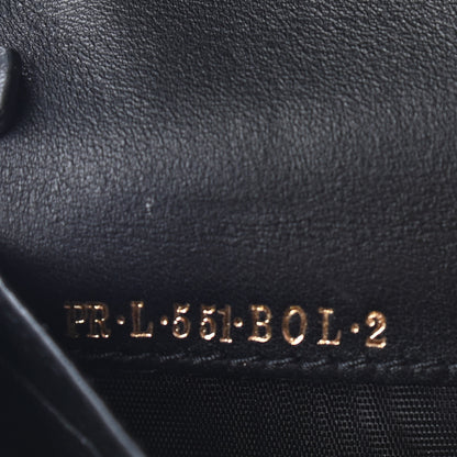 Valentino Garavani Vitello Rockstud Flap Wallet on Chain Black 8 of 10
