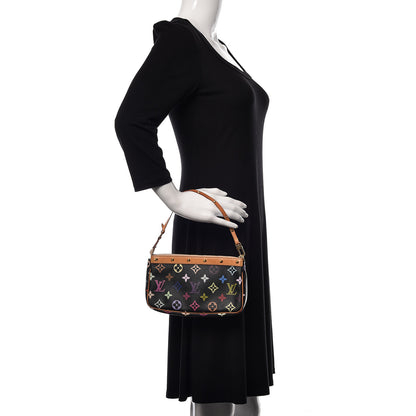 Louis Vuitton Monogram Multicolor Pochette Accessories Black 2 of 12
