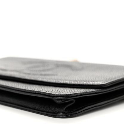 Chanel Caviar Timeless CC Wallet on Chain WOC Black 11 of 13