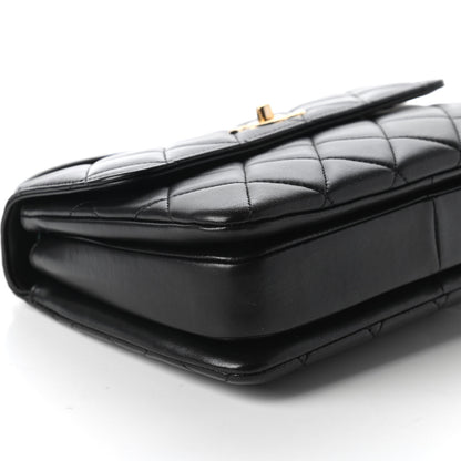 Chanel Lambskin Quilted Small Trendy CC Dual Handle Flap Bag Black 6 of 10