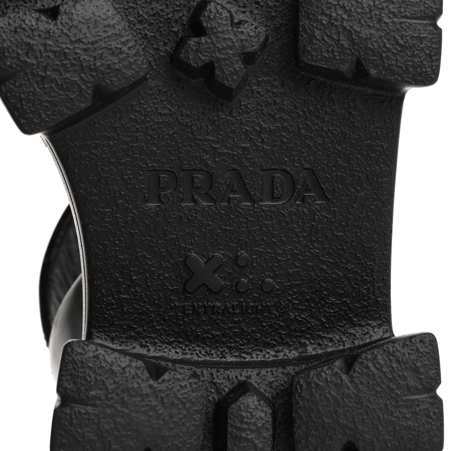 Prada Spazzolato Monolith 55mm Sandals 37 Black 8 of 9