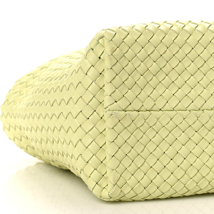 Bottega Veneta Lambskin Intreccio Medium Cabat Lemon Washed 8 of 9