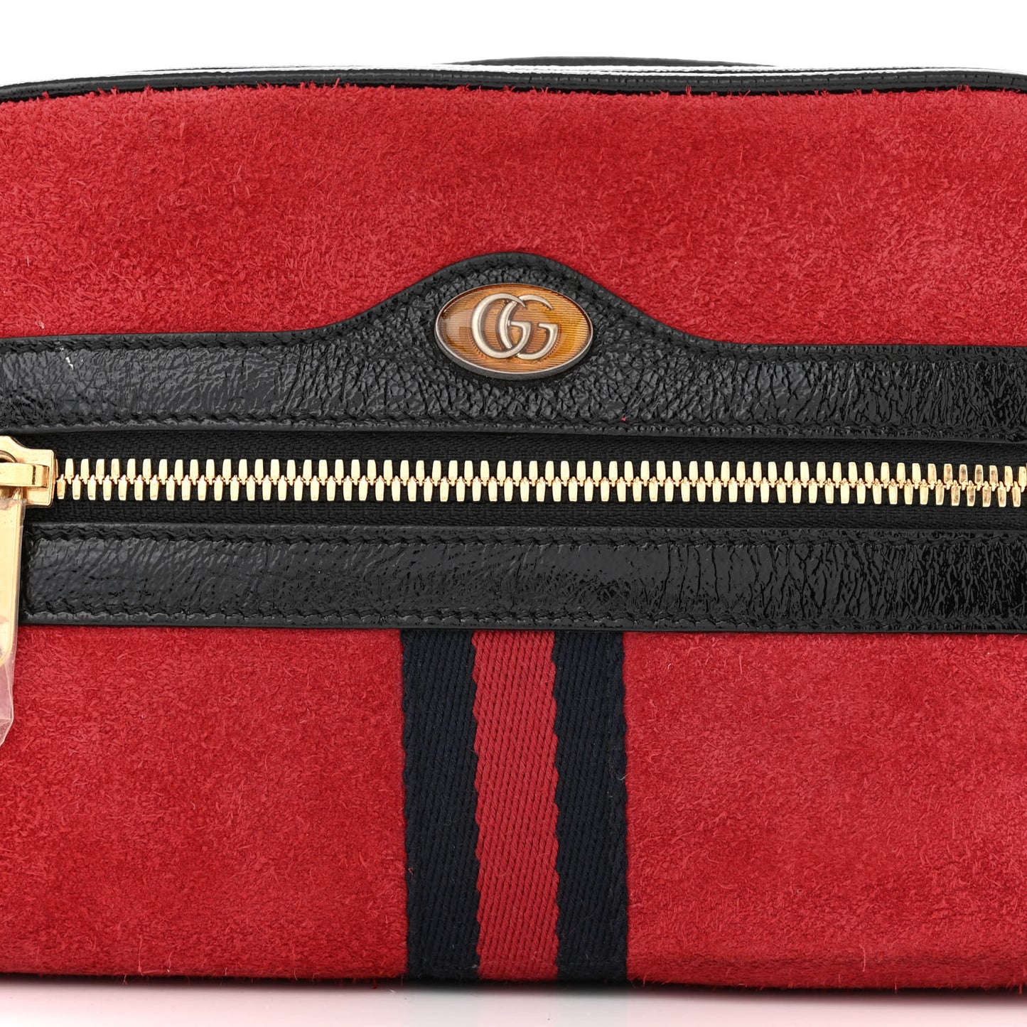 Suede Small Ophidia Belt Bag 85 34 Hibiscus Red