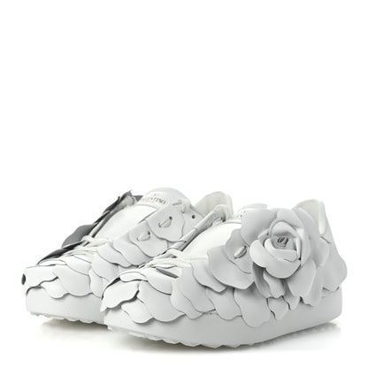 Valentino Garavani Calfskin Atelier 03 Rose Edition Sneakers 37 White 4 of 11