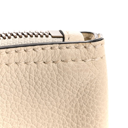 Gucci Pebbled Calfskin Medium Logo Portfolio Clutch White 8 of 10