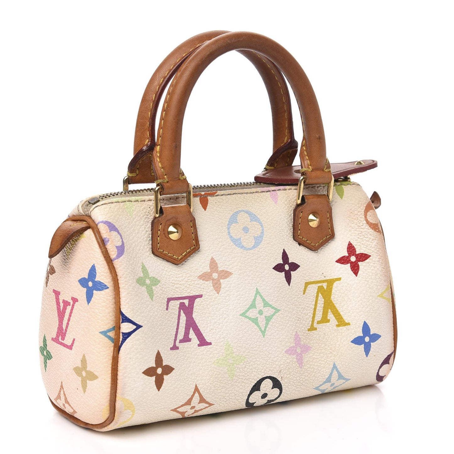 Monogram Multicolor Mini Sac HL Speedy White