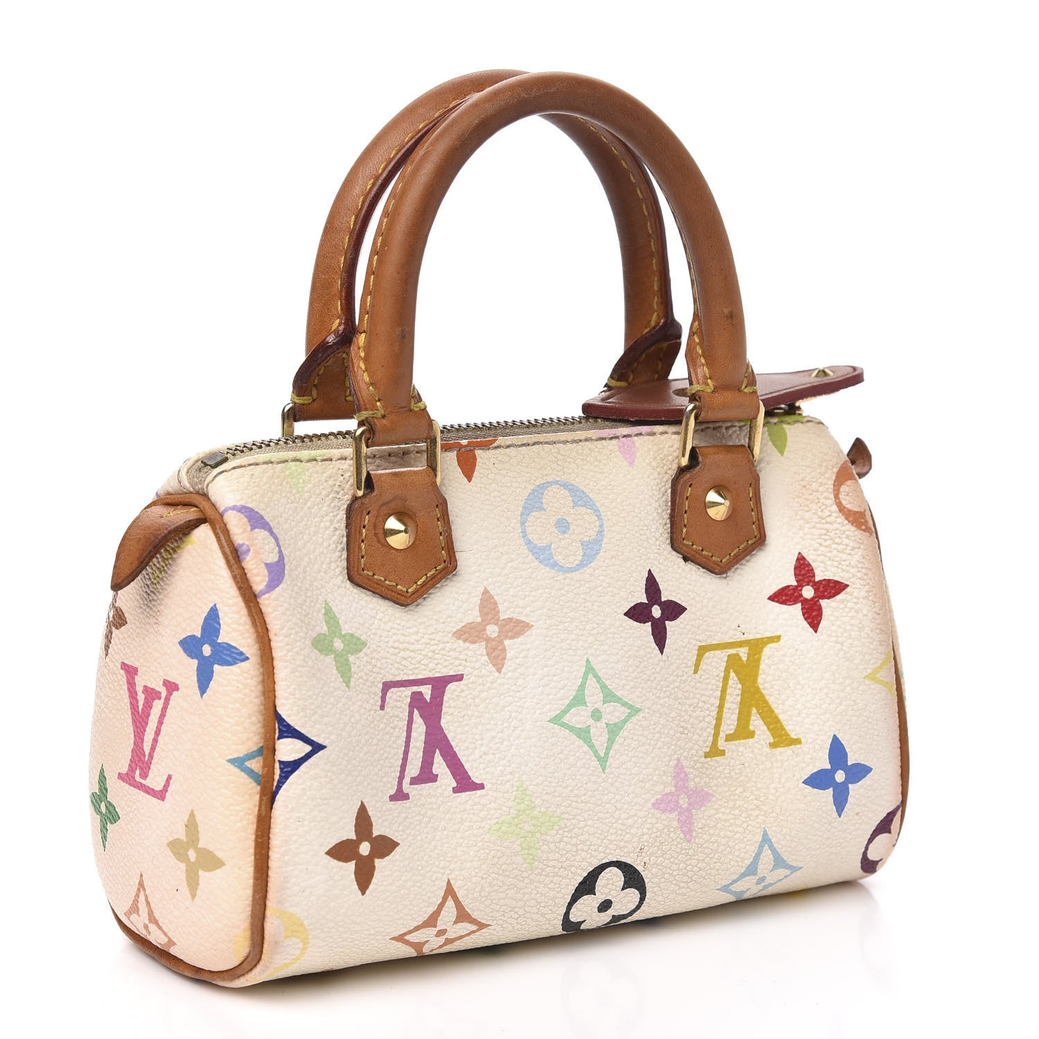 Louis Vuitton Monogram Multicolor Mini Sac HL Speedy White 3 of 12