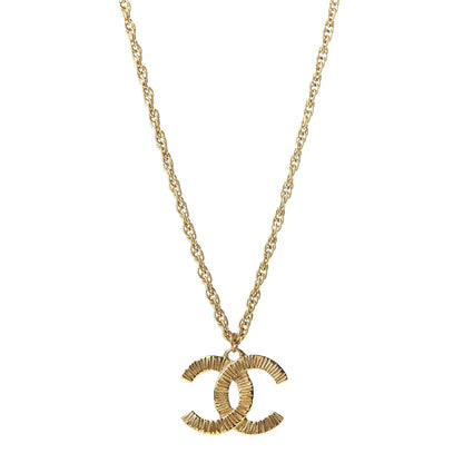 Chanel CC Short Chain Pendant Necklace Gold 1 of 6