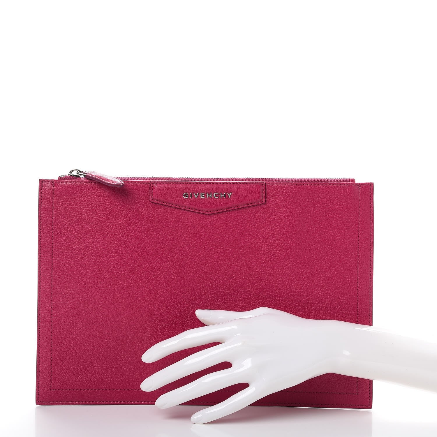 Givenchy Sugar Goatskin Medium Antigona Pouch Fushia 2 of 7