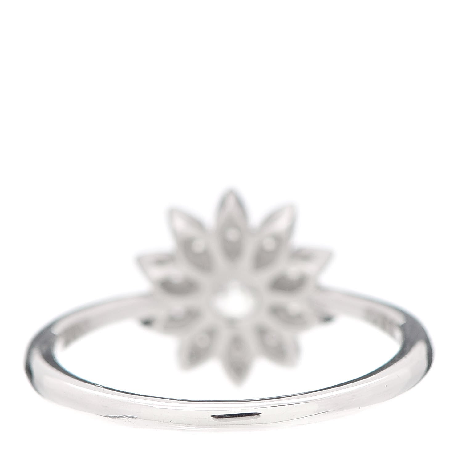 Tiffany Platinum Diamond Enchant Garden Flower Ring 48 4.5 4 of 6