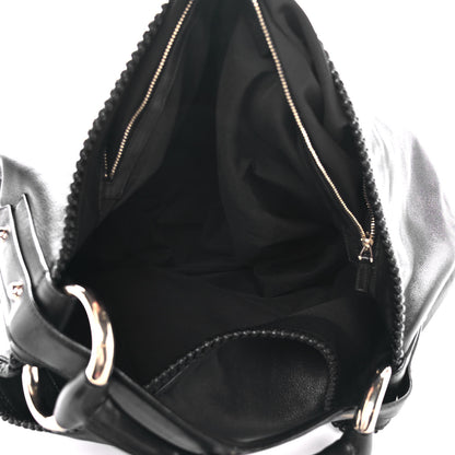 Gucci Calfskin Large Horsebit Chain Hobo Black 5 of 9