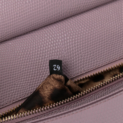 Dolce & Gabbana Stampa Iguana Crystal Medium Miss Sicily Satchel Purple 7 of 10