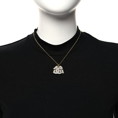 Chanel Enamel CC Jacket Necklace Black Gold 2 of 6