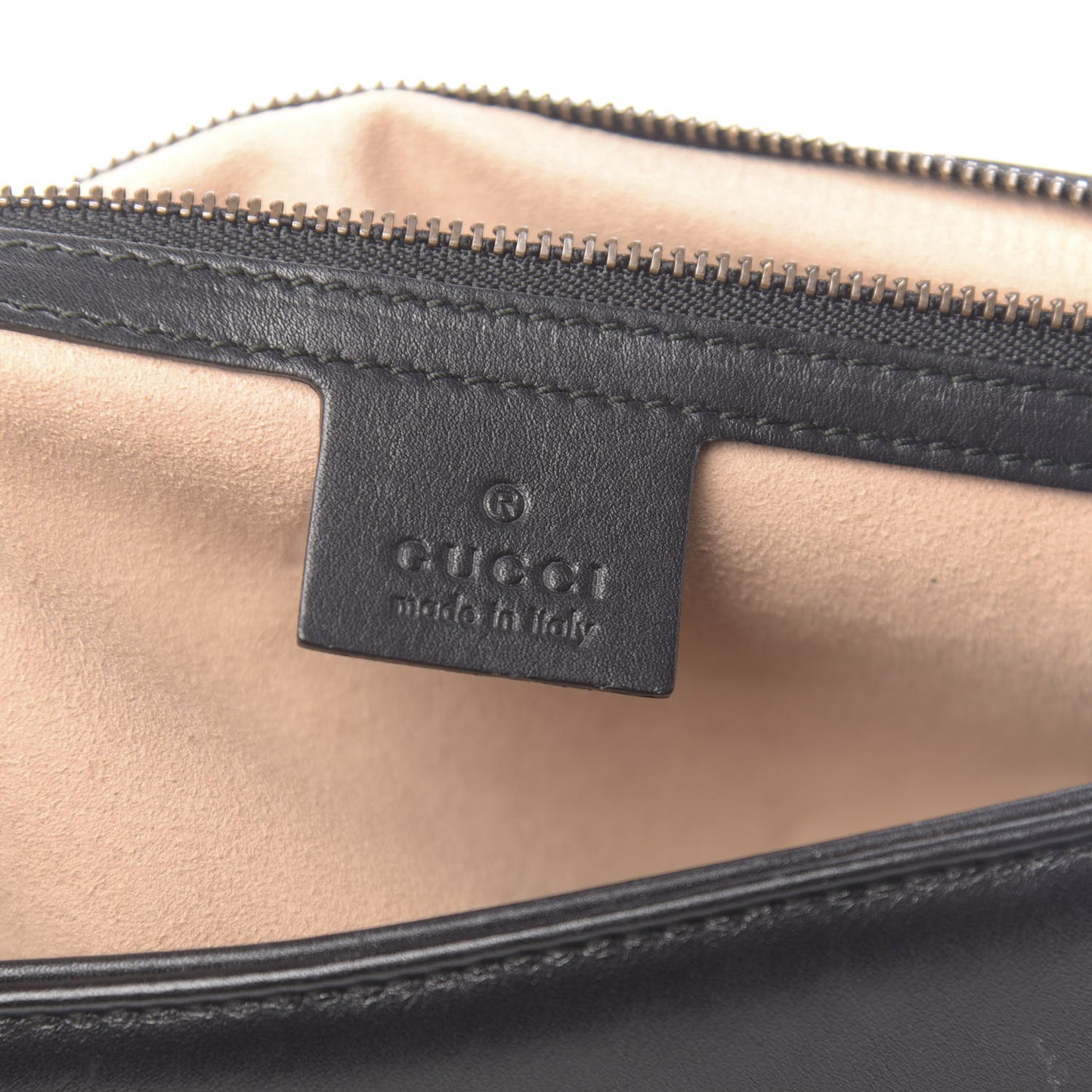 Calfskin Matelasse Small GG Marmont Shoulder Bag Black