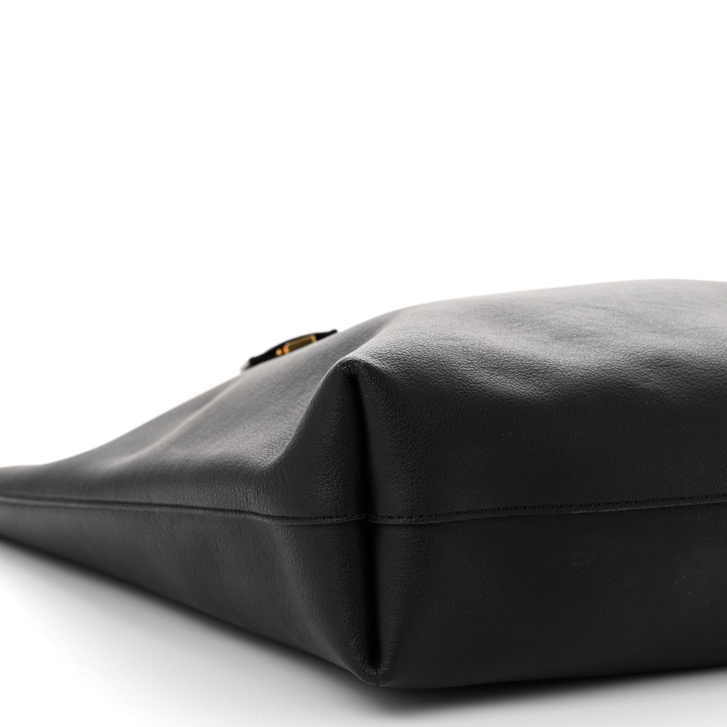 Calfskin Medium Shopping Tote Black