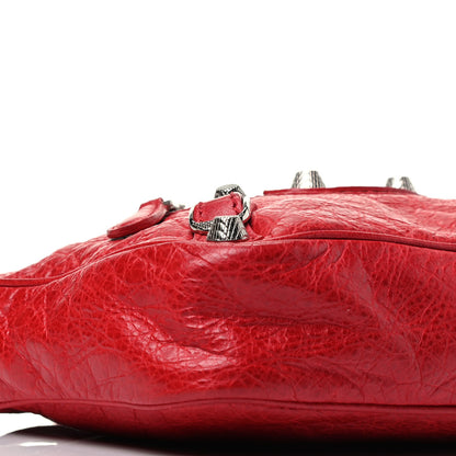 Balenciaga Agneau Giant 12 Silver Hardware Hip Rouge Coquelicot 8 of 9
