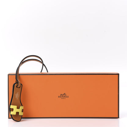 Hermes Epsom Butler Calfskin Hunter Oran Nano Bag Charm Lime 5 of 5