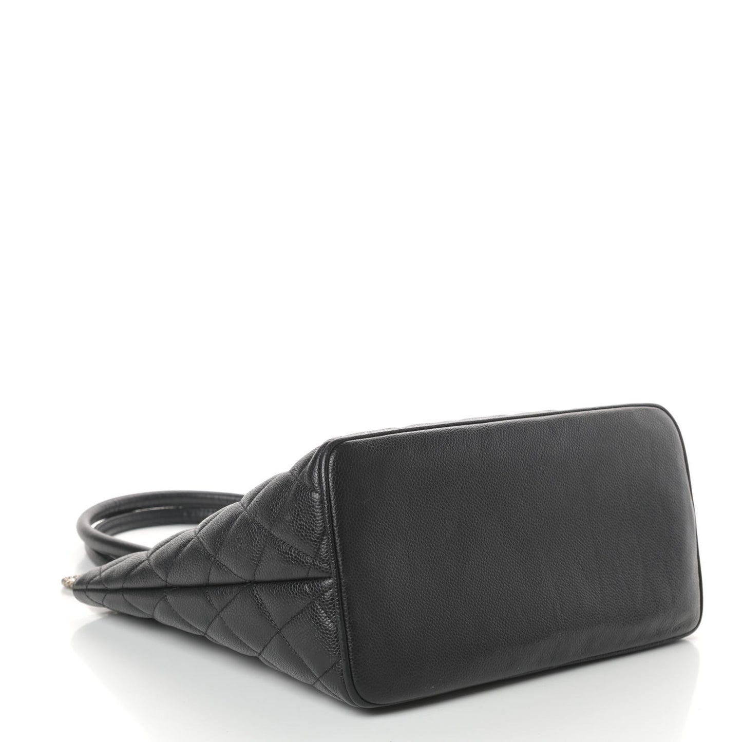 Caviar Quilted Medallion Tote Black