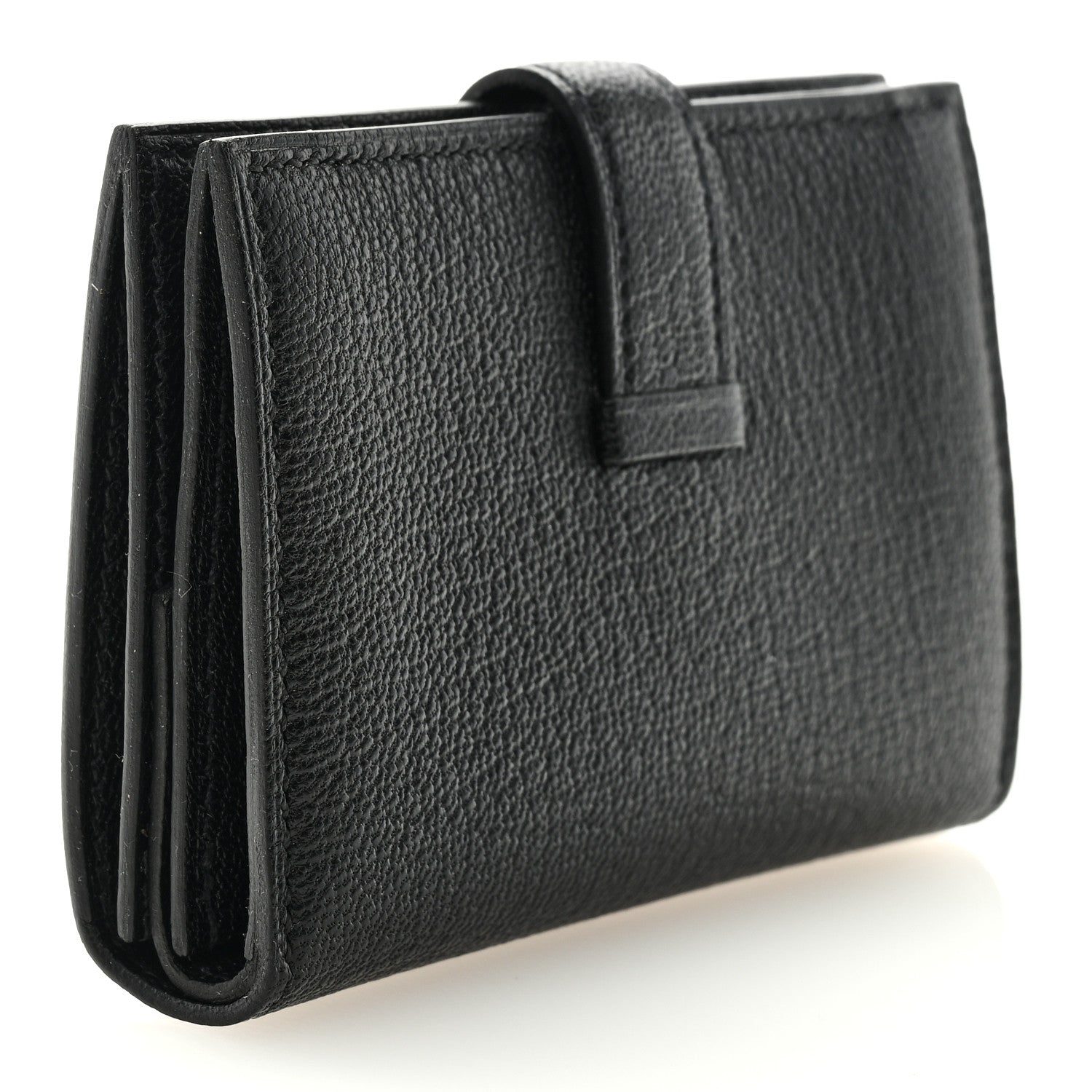 Hermes Chevre Mysore Mini Bearn Wallet Black 3 of 7