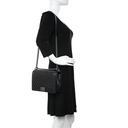 Chanel Caviar Quilted New Medium Boy Flap Black 2 of 10