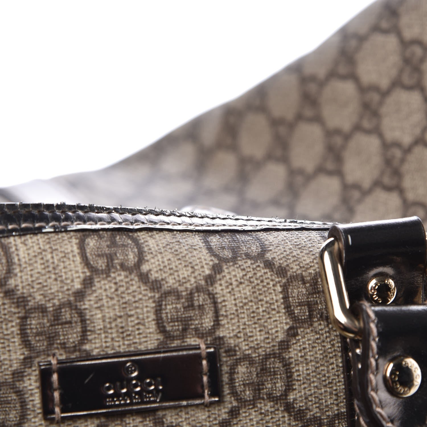 Gucci Monogram Large Joy Boston Pewter 14 of 23